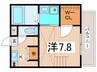 ブリリオ田辺 1Kの間取り