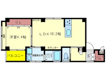 間取図 オリヴィエ河原町