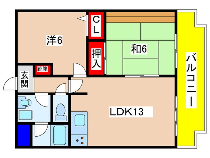 間取図 ランブラス嵯峨