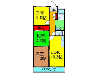 間取図 香里ヶ丘Ⅱ番館