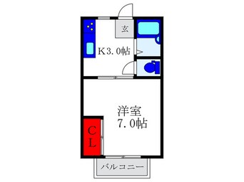 間取図 ラフィ－ネ曽根ⅢＣ