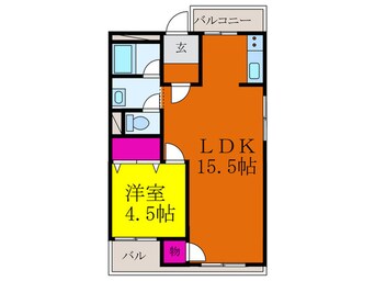 間取図 長野コ－ポＢ棟