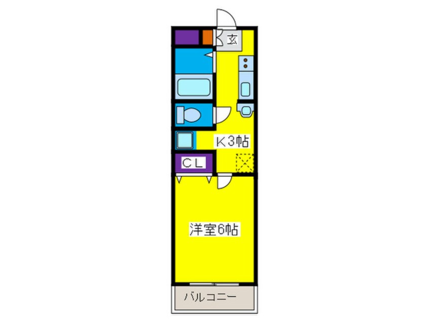 間取図 シャレード牧落Ⅲ