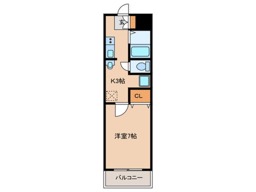 間取図 シャレード牧落Ⅲ