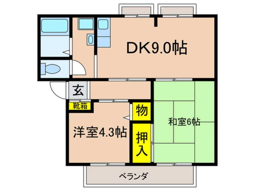 間取図 ウィンディアはむろ