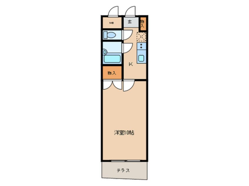 間取図 グランシュシュ東須磨