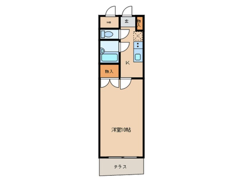 間取図 グランシュシュ東須磨