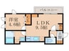MOCXION桃山 1LDKの間取り