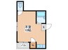 グリーンパーク御堂町 1Rの間取り