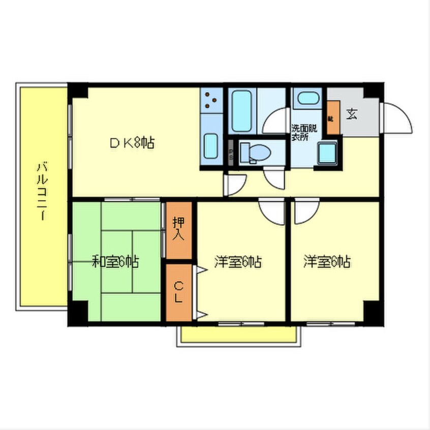 間取図 日新ビル