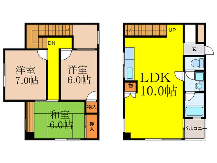 間取図 ヴィラ春日丘