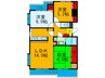 ランフォルセ長尾（501） 3LDKの間取り