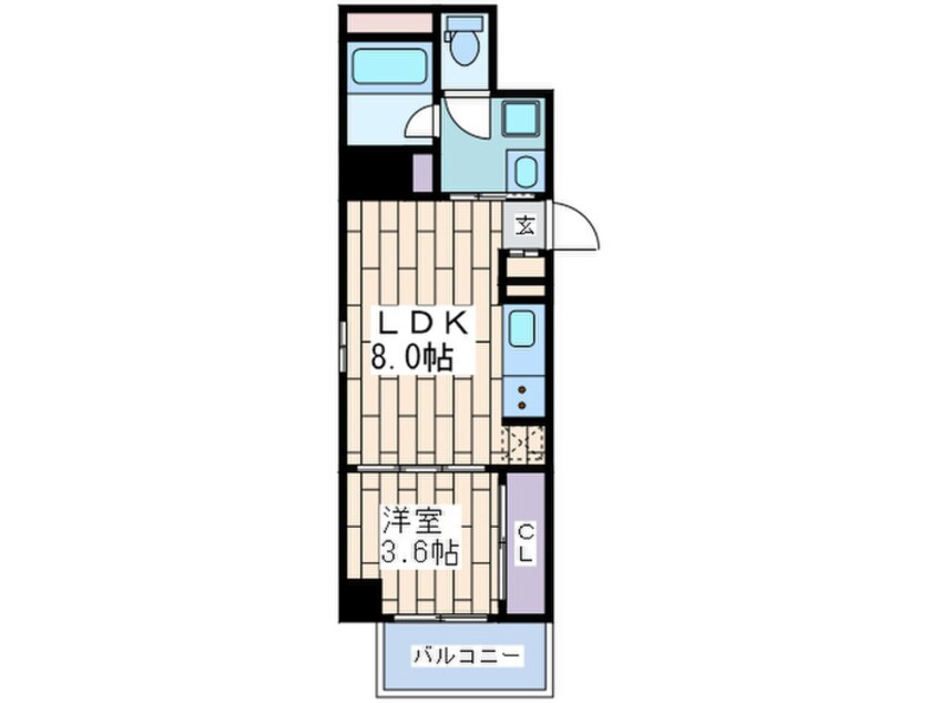 間取図 トモ南堀江