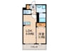 Ｔａｋａｒａｚｕｋａ　ＦＬＡＴ 1LDKの間取り