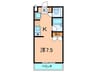 マンション２３ 1Kの間取り