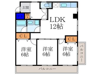 間取図 ヴューキャッスル