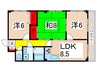 グレ－スハイツナカタニ 3LDKの間取り