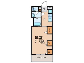 間取図 ノーブル阿倍野