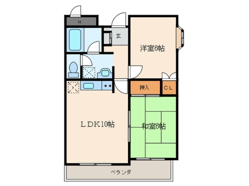 間取図 コ－ポサンルイスⅡ