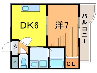 間取図 ベルシャンテ西明石Ⅰ