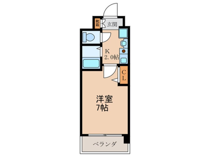 間取図 エスリード東梅田(509)