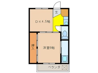 間取図 ビレッジハウス旭１号棟