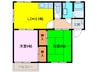 エクシ－ド岸和田Ａ棟 2LDKの間取り