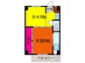 ビレッジハウス旭２号棟 1DKの間取り
