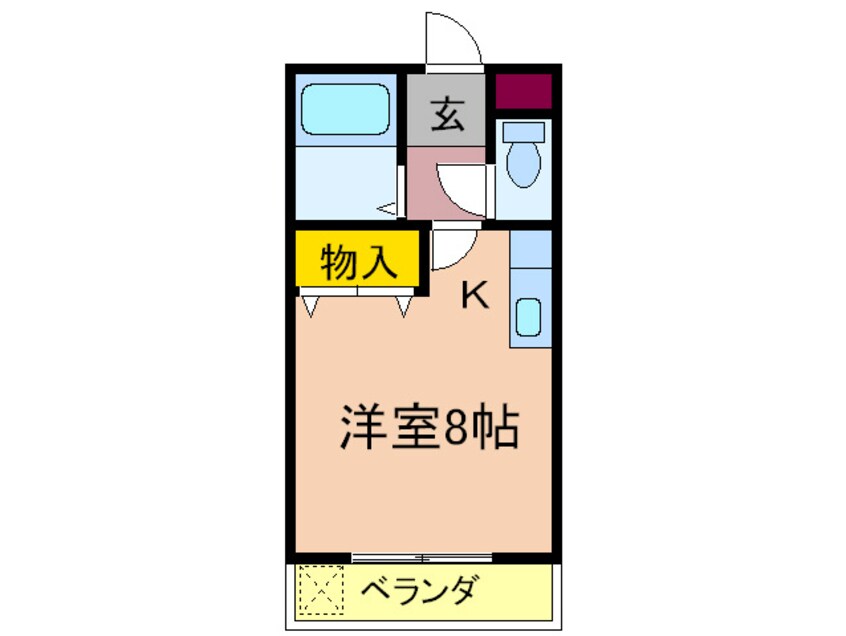 間取図 フジハイツ 南甲子園