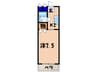 ハウスオブロ－ゼ 1Kの間取り