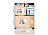 レオ 1LDKの間取り