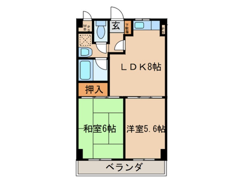 間取図 エスパシオ塚口