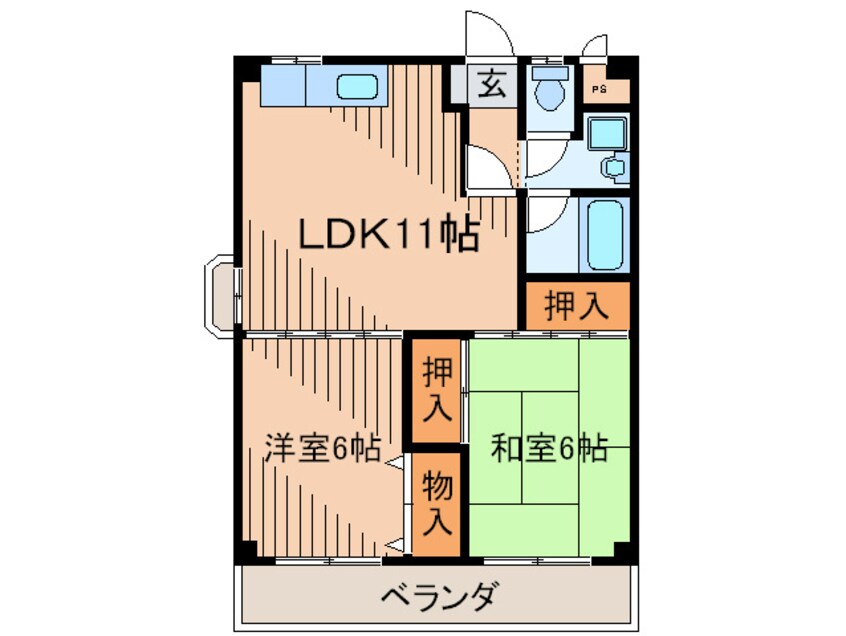 間取図 エスパシオ塚口