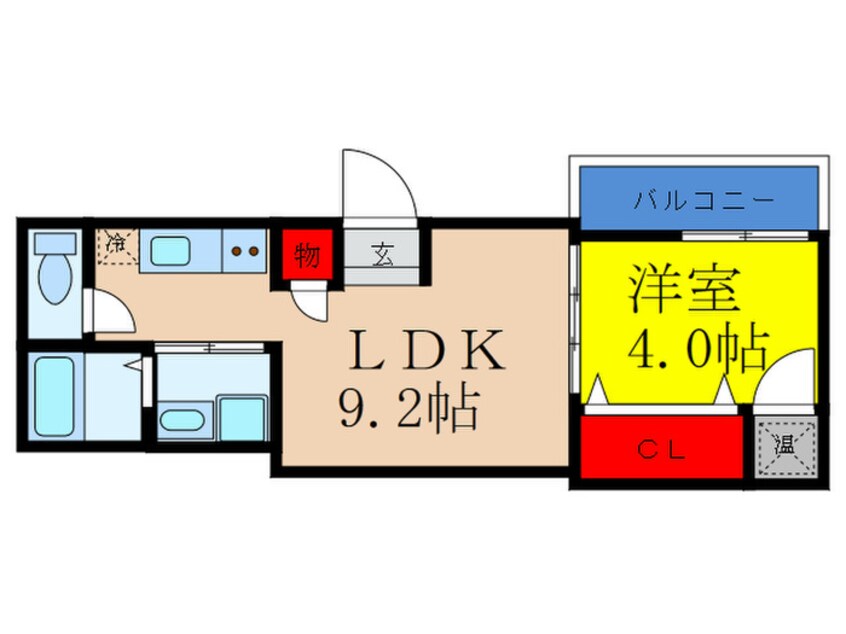 間取図 F mirai KANOA