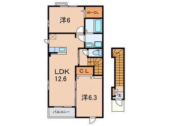 間取図 ディアコート箕谷