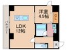 Hale Luana東山 1LDKの間取り