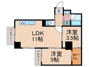 間取図 Hale Luana東山