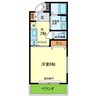 ラターシュ園田 1Kの間取り