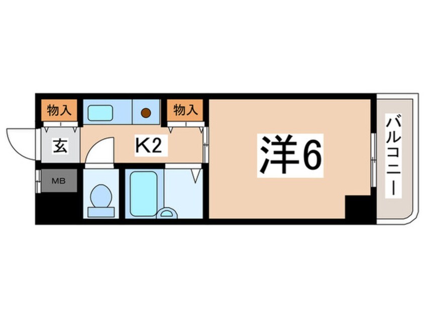間取図 クラウンハイム夕陽丘