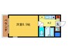 サンフェスタ東福寺Ｂ棟 1Kの間取り