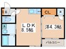 F asecia REVE 1LDKの間取り