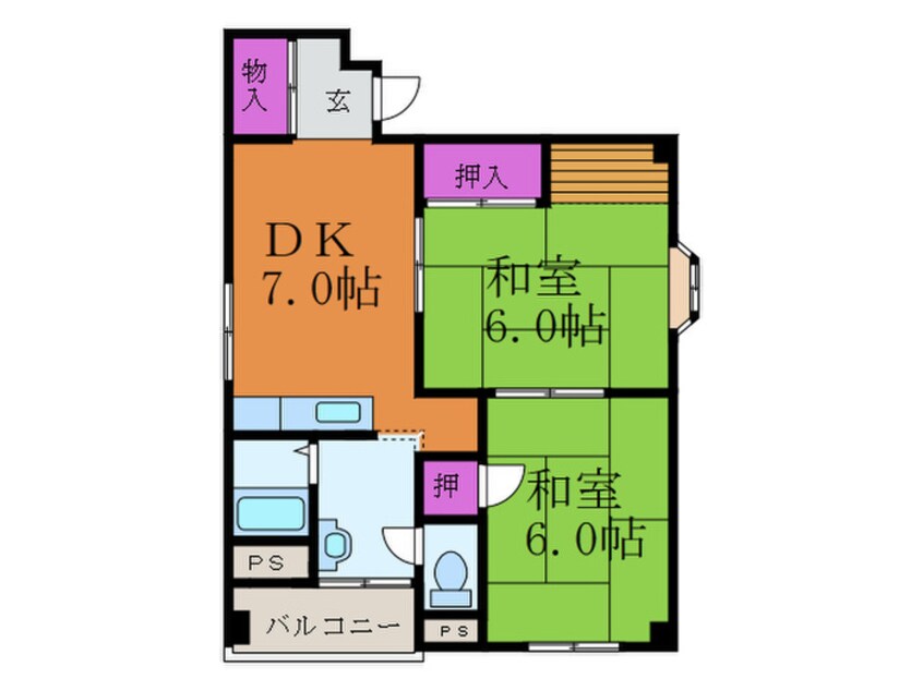 間取図 ツゥインクルハイツ