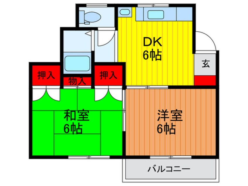 間取図 ハイツタナカ