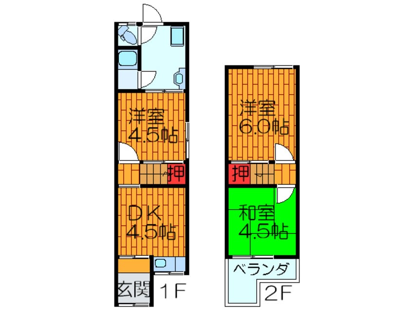 間取図 伊勢様貸家