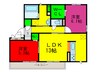 マーベラス 2LDKの間取り
