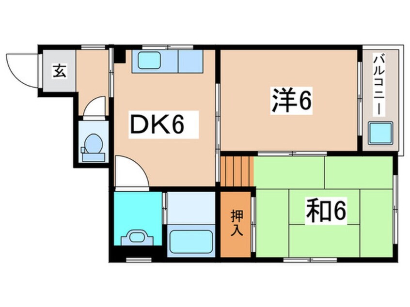 間取図 ファミ－ル田辺