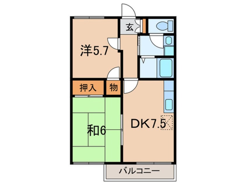 間取図 メイプルハイツ