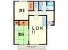 パドレヒロ 2LDKの間取り