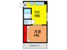 マンション石垣 1DKの間取り