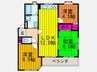 面取ハイツ 3LDKの間取り